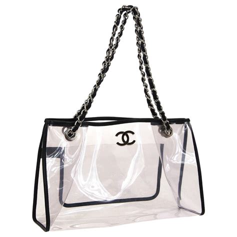 oversized chanel bag - chanel transparent tote bag.